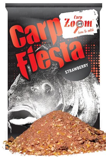 Carp zoom krmítková směs carp fiesta groundbaits xxl carp červená jahoda 1 kg