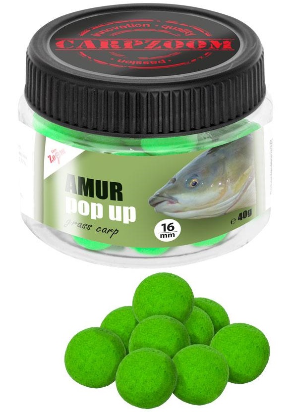 Carp zoom plovoucí boilie amur grass carp pop up 16 mm 40 g