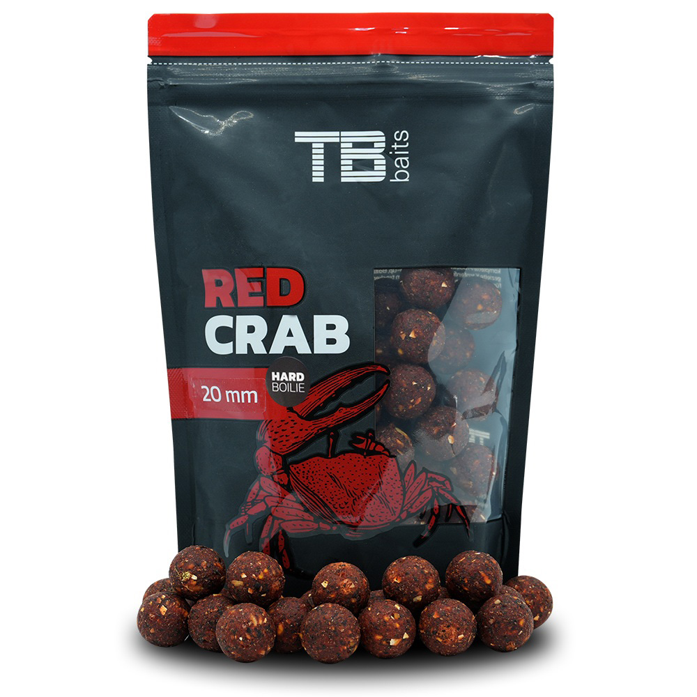 Tb baits hard boilie red crab - 250 g 24 mm