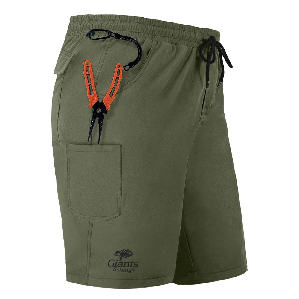 Levně Giants fishing kraťasy shorts quick dry uv50+ olive green - m