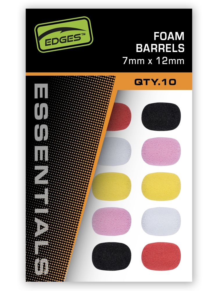 Fox pěnové válečky edges essentrials foam barrels mixed colour - 7x12 mm