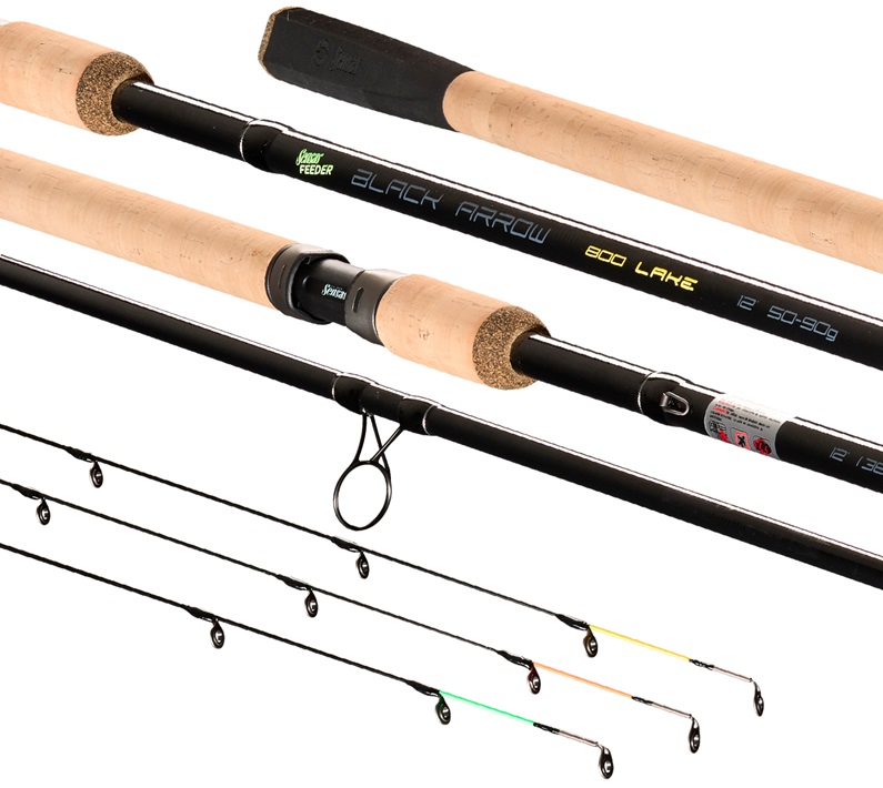 Sensas prut black arrow feeder 800 lake 3,6 m 50-90 g 2+3 díly