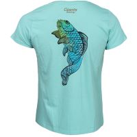Giants Fishing Tričko Zelené Koi Kapr Dámské (2)