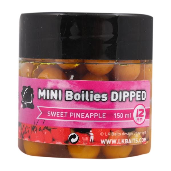 LK Baits Mini Boilies In Dip Pineapple 12 mm 150 ml