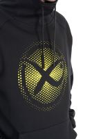 Matrix Mikina Large Fade Logo Hoody Black Lime (6)