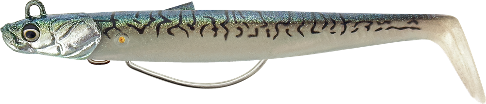 Levně Savage gear gumová nástraha sandeel v2 wl sinking mackerel - 13 cm 33 g