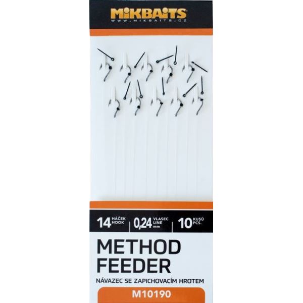 Mikbaits Method Feeder návazce Se Zapichovacím Hrotem 10ks