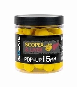 Shimano plovoucí boilie isolate pop-up scopex liver - 14 mm 80 g
