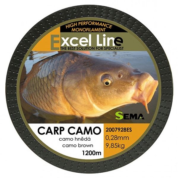 Sema Vlasec Carp Camo Hnědá 1200 m