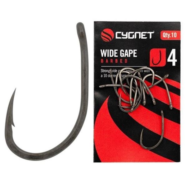 Cygnet Háčky Wide Gape Hooks Barbed 10 ks