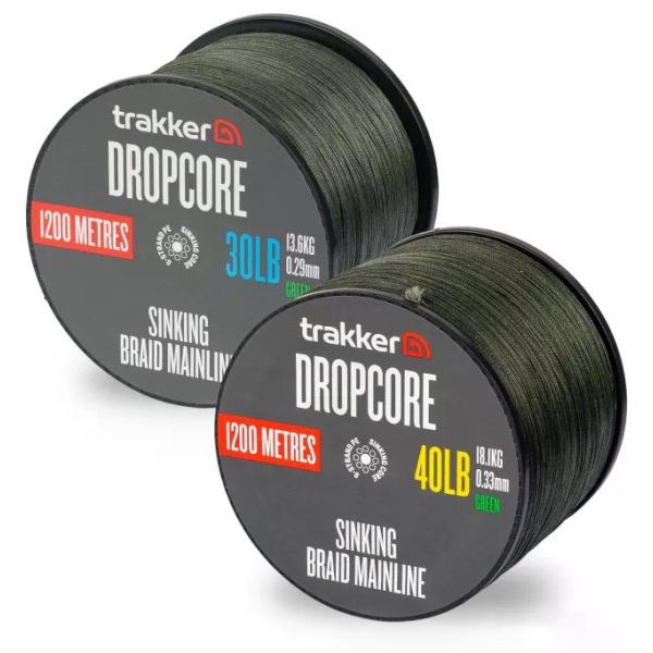 Trakker Kmenová Šňůra Dropcore Braid Green 1200 m