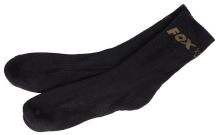 Fox Ponožky Black Socks 3 - Pack Černé