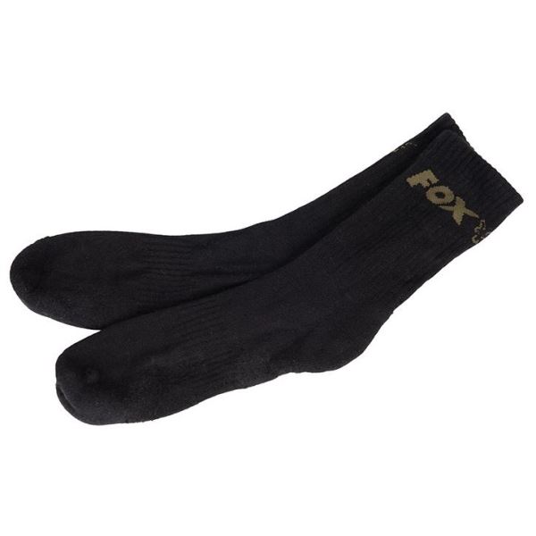 Fox Ponožky Black Socks 3 - Pack Černé