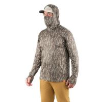 Grundéns Triko Tough Sun Masked Hoodie Marsch Camo (5)