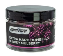 Squat Carp Tvrzené Boilies Extra Hard Dumbells Bloody Mulberry 250 g 30x25 mm