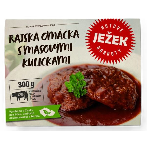 Ježkovy Krabičky Rajská Omáčka s Masovými Kuličkami 300 g