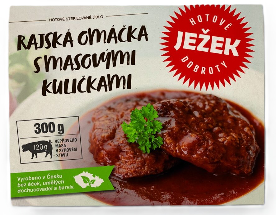 Levně Ježkovy krabičky rajská omáčka s masovými kuličkami 300 g