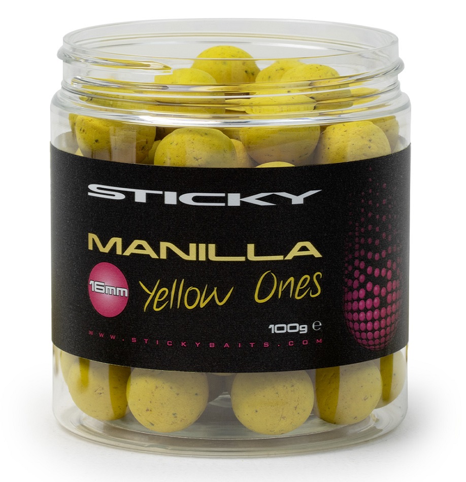 Levně Sticky baits neutrálně vyvážené boilie manilla wafters yellow ones 130 g 16 mm