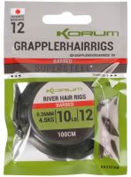 Korum Návazec Grappler River Hair Rigs 1 m - Velikost Háčku 12 Průměr 0,26 mm Nosnost 4,5 kg