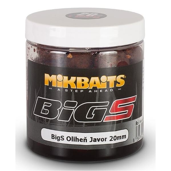 Mikbaits Boilies V Dipu Big S Oliheň Javor 250 ml