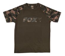 Fox Triko Camo Khaki Chest Print T-Shirt - XXXL