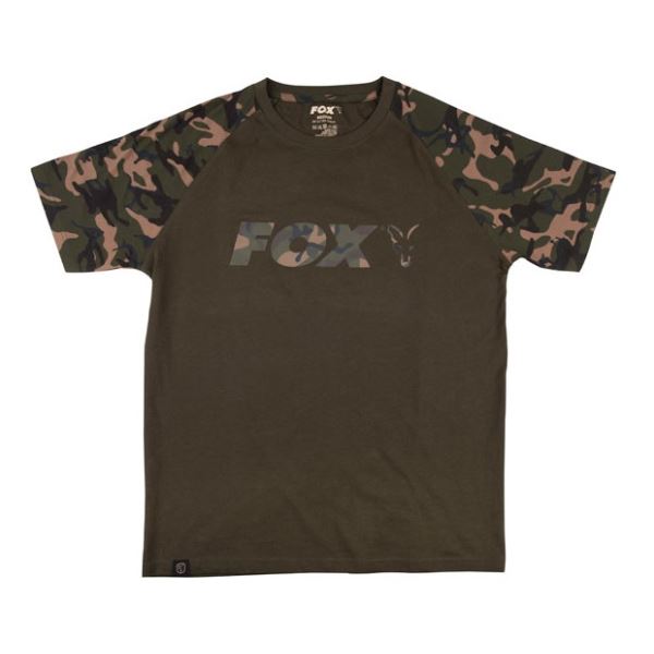 Fox Triko Camo Khaki Chest Print T-Shirt
