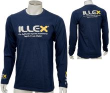 Illex Tričko Long Sleeved Navy Blue - XL