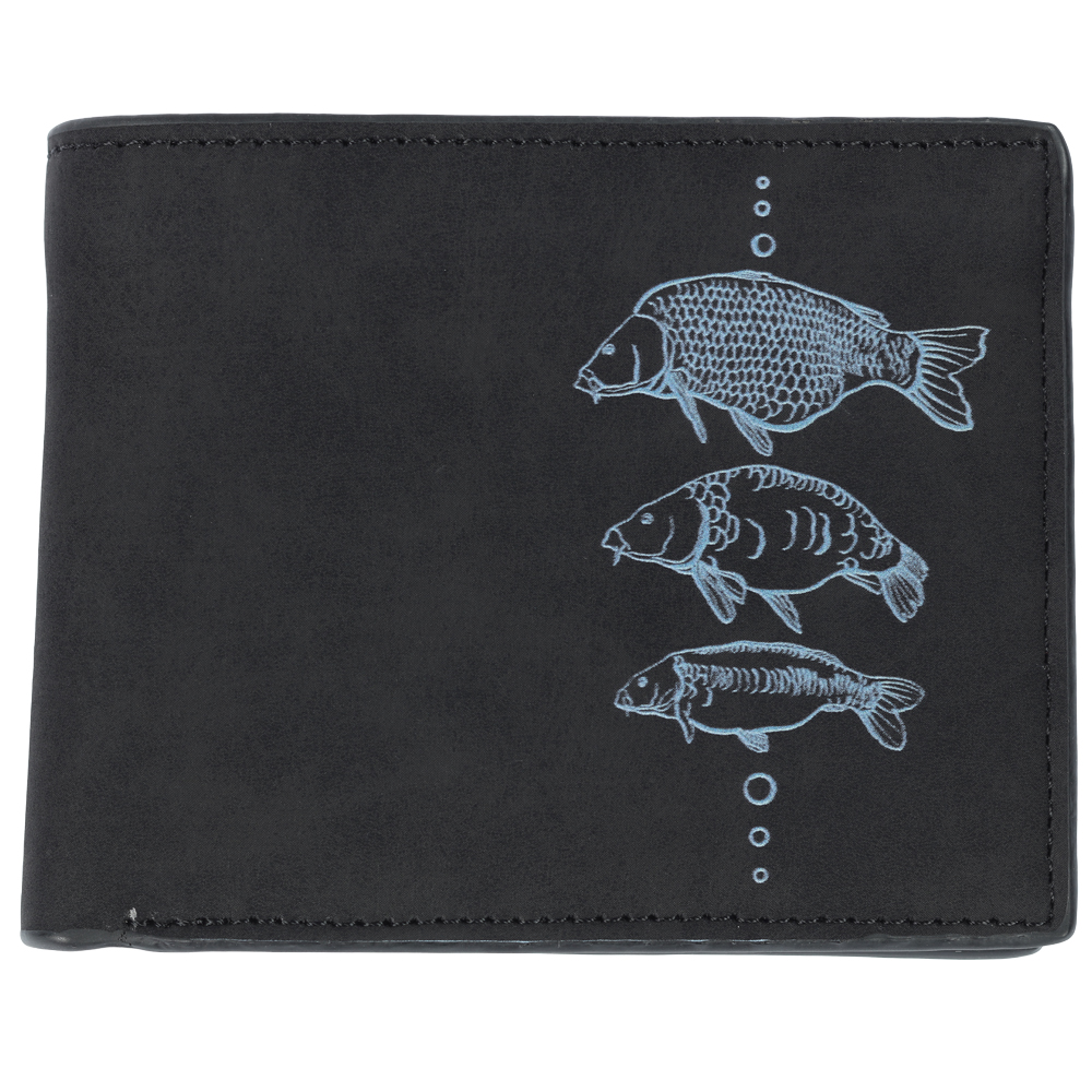 Levně Giants fishing peněženka černá tři kapři black wallet three carps