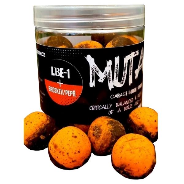 G.B.U. Vyvážené Boilies Mutant  LBE1 Broskev Pepř 130 g