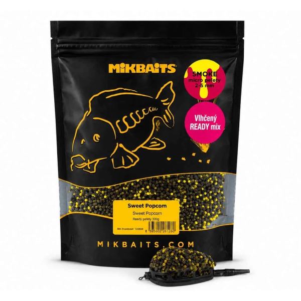 Mikbaits Pelety Smoke Ready Vlhčené Pelety 300 g 2-3 mm
