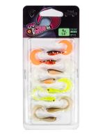 Fox Rage Gumová Nástraha Micro Grub Mixed Colour Lure Pack 4 cm