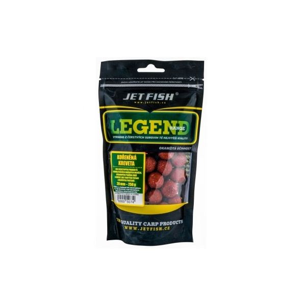 Jet Fish Boilie Legend Range Kořeněná Kreveta