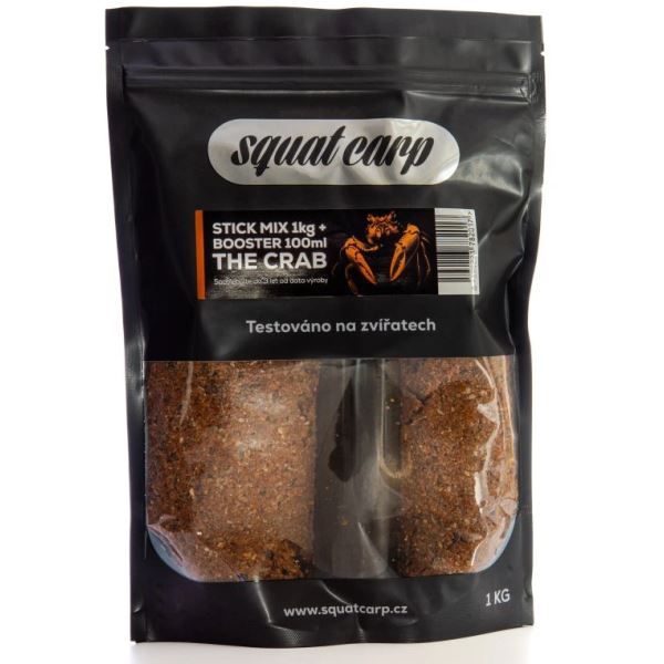Squat Carp Stick Mix The Crab 1 kg + Booster 100 ml