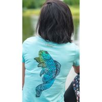 Giants Fishing Tričko Zelené Koi Kapr Dámské (4)