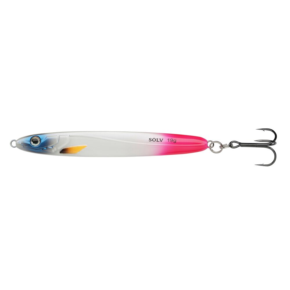 Abu garcia pilker sölv kille uv pink tail - 10 cm 19 g