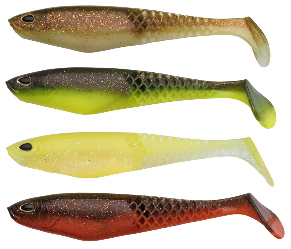 Levně Berkley gumová nástraha powerbait cullshad mixpack darkwater - 12,5 cm 16,8 g 4 ks