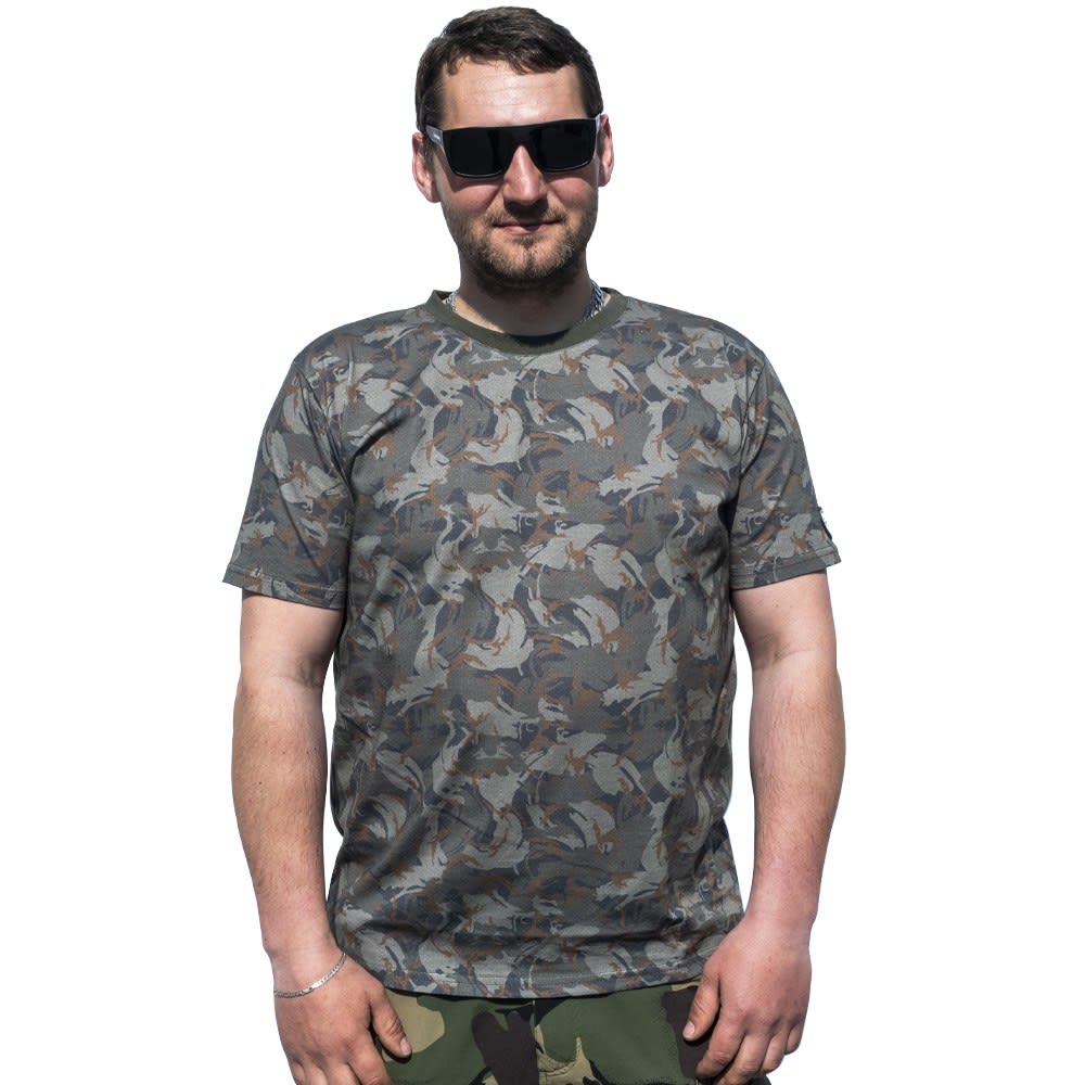 Levně Giants fishing tričko pánské maskáčové - velikost xxxl