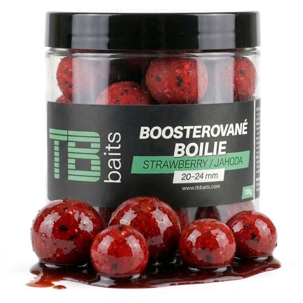 TB Baits Boosterované Boilie Strawberry 120 g 20-24 mm