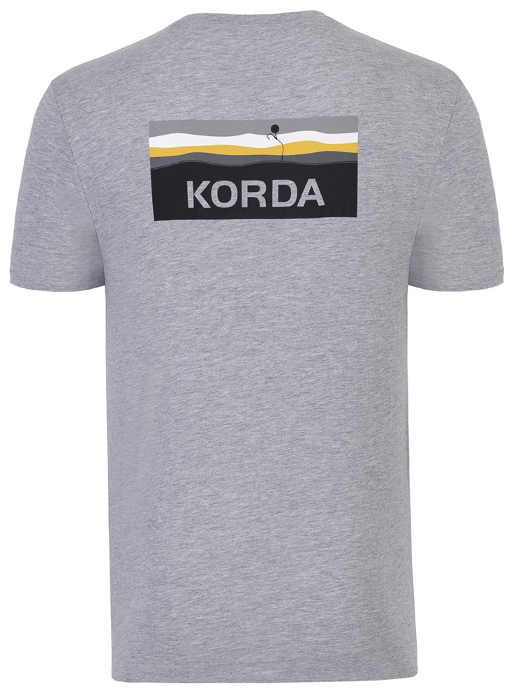 Korda tričko lakebed tee grey - xl