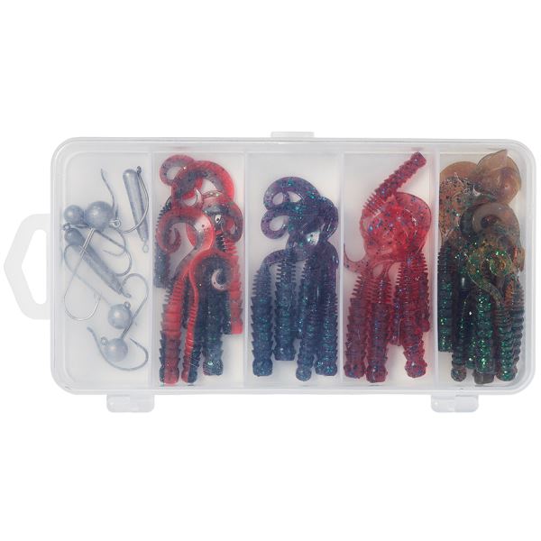 Savage Gear Set Nástrah Pro Grub Kit Mix Colors 52 ks