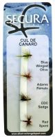 Secura Flyfishing Mušky Cul De Canard 4 ks Secura Flyfishing Mušky Cul De Canard 4 ks