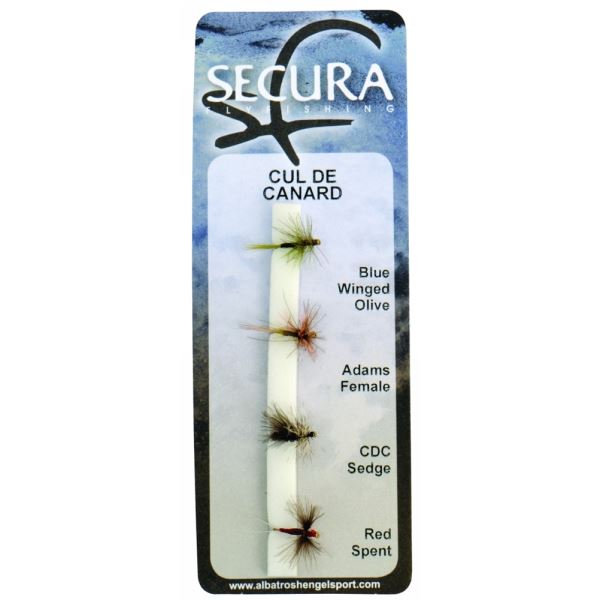 Secura Flyfishing Mušky Cul De Canard 4 ks