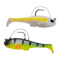 Berkley Gumová Nástraha Powerbait Agent E HD Chartreuse Shad &amp; Firetiger 2 ks