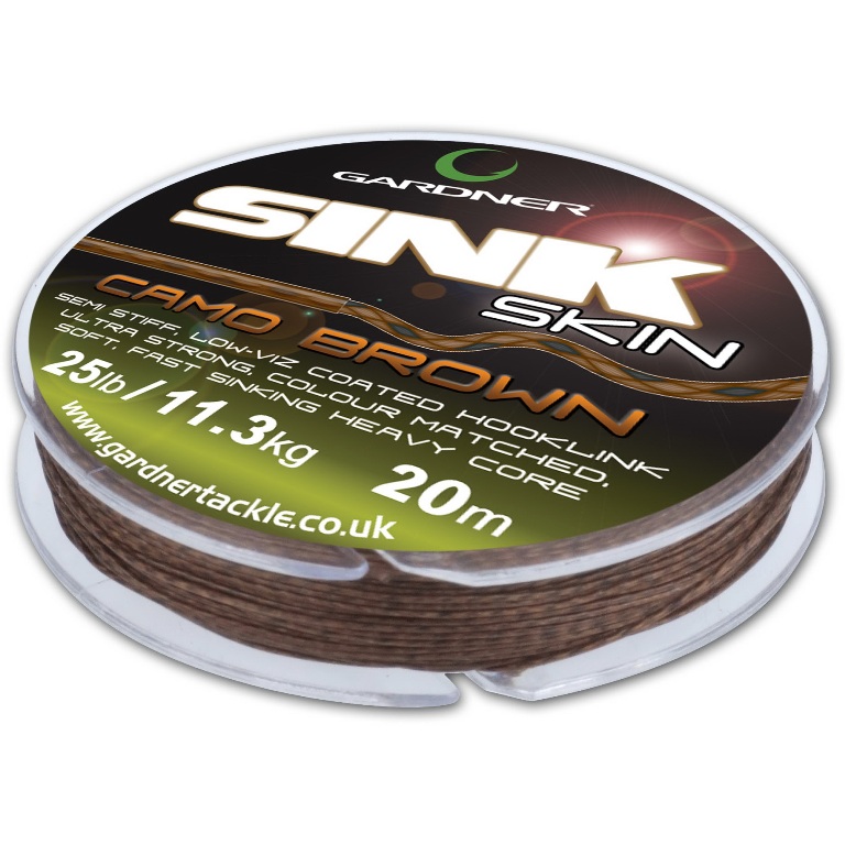 Gardner návazcová šňůra sink skin 20 m-nosnost 25lb / barva green