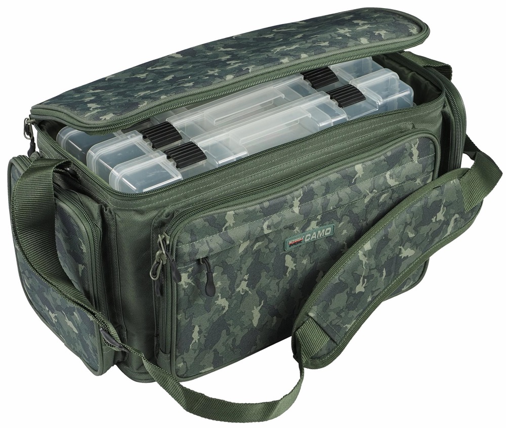 Levně Mitchell taška mx camo tackle bag l + 3 tackleboxy