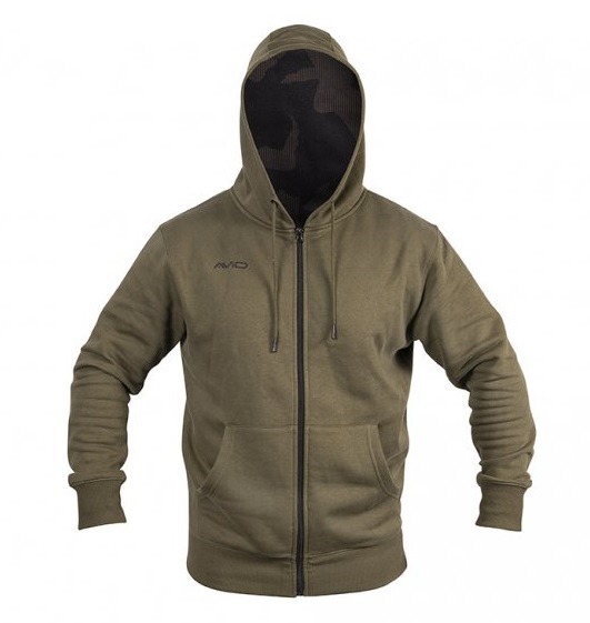 Avid carp mikina distortion zip hoodie - velikost m