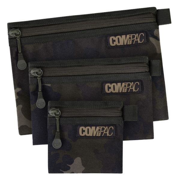 Korda Pouzdro Compac Wallets Dark Kamo Set 3 ks