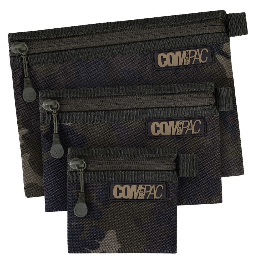 Korda pouzdro compac wallets dark kamo set 3 ks