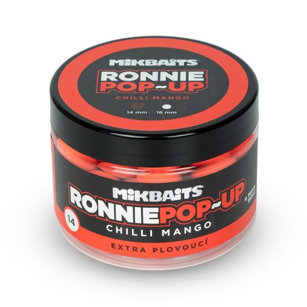 Mikbaits Plovoucí Boilie Ronnie Chilli Mango 150 ml