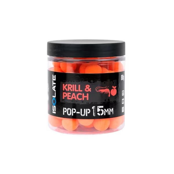 Shimano Plovoucí Boilie Isolate Pop-Up Krill Peach 80 g 15 mm Fluoro Orange